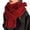 Z1-Red, variant on Womens Winter Scarves, Duoif Women's Solid Color Knitted Wool Scarf for Women Beige