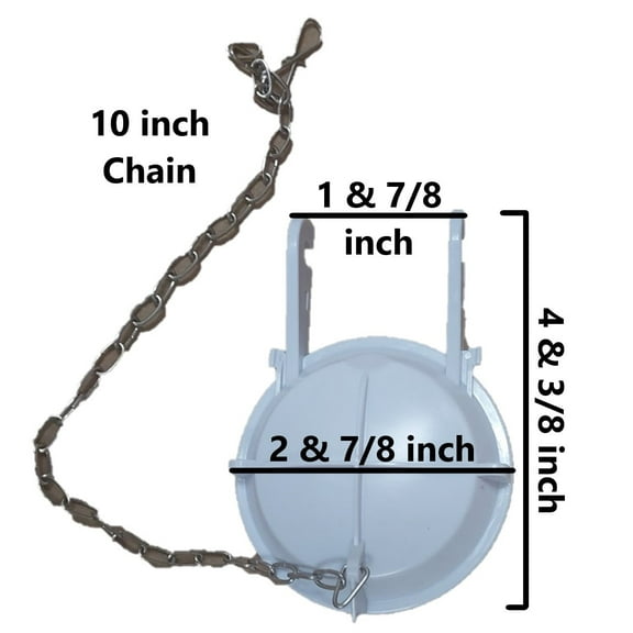Universal 2-Inch Toilet Flapper Valve Compatible with Kohler Toilets by Nuflush