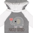 thumbnail image 4 of Inktastic Nicu Graduate Baby Elephant Boys or Girls Long Sleeve Baby Bodysuit, 4 of 5