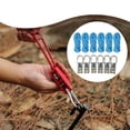 thumbnail image 4 of DYNWAVECA Rope with Roller Tensioner Heavy Duty Multipurpose Professional Paracord Adjuster Rope Tightening Tool for Outdoor Gear Tarps 6 Ropes 6 Hooks, 4 of 8