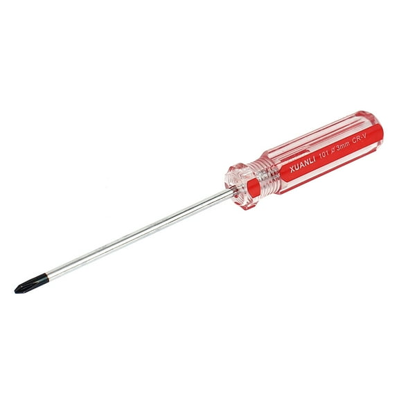 3mm Magnetic Tip Plastic Nonslip Grip Cross Head  Screwdriver Handy Tool