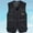 Black, variant on Dpytoraw Men's Casual Outdoor Work Fishing Travel Photo Cargo Vest Jacket Multi Pockets