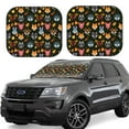 thumbnail image 2 of Daiia Forest Animal Faces 2PCS Car Windshield Sun Shade, Foldable Sun Shield for Car Front Window, Auto Sun Blocker Visor Protector Universal for Truck SUV Pickup-Medium, 2 of 7