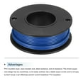 thumbnail image 3 of Uxcell 24AWG Stranded Wire Hookup 10M/33ft Blue Electrical Wire UL1007 Spool, 3 of 6