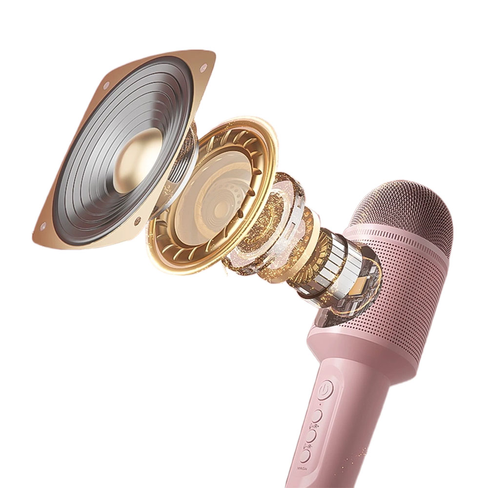 XJK Microphones, Wireless Microphones, Karaoke Dynamic Microphone for Speakers with Rechargeable Receiver(Work 6hs), for Singing, Party, Wedding, DJ, Speech