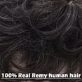 thumbnail image 6 of Benehair Mens Hair Loss Hair Wigs 100% Human Hair Toupee 100% Remy Human Hair Extensions Hairpiece Clip In 4" Grey US, 6 of 8