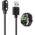 thumbnail image 1 of ccwonima [2 Pack] for CASCHO P98 Smart Watch Charger, Magnetic Replacement USB Charging Cable Compatible with CASCHO P98 Smart Watch Accessories(Black), 1 of 1