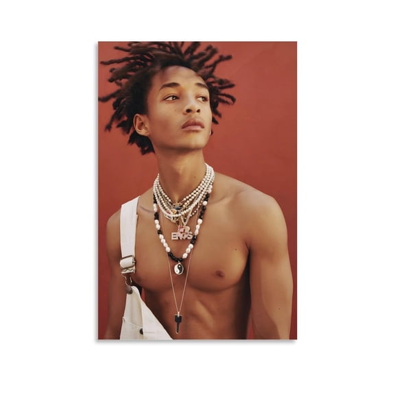 Jaden Smith Rapper Art Poster Wall Art Picture Painting Poster Canvas Print Posters Artworks Bedroom Living Room Decor 12x18inch(30x45cm)