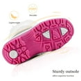 thumbnail image 4 of Dream Pairs Kids Boys & Girls Winter Mid Calf Knee High Waterproof Winter Outdoor Snow Boots Nordic Grey/Pink Size 12, 4 of 5