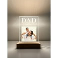thumbnail image 6 of Personalized Custom Photo Picture LED Wood Stand Light Lamp Happy Fathers Day Gift from Kids, Gift for Stepdad, Gifts for Dad, Daddy Grandpa, 6 of 6