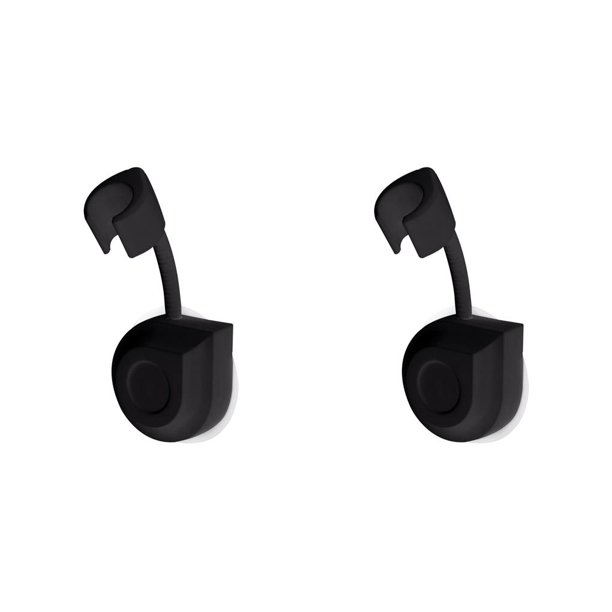 Moyic Soporte de ducha autoadhesivo soporte de ducha ajustable soporte de baño universal base de boquilla sin perforación rotación de 360° Negro 2piezas Moyic CBP152865