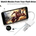 Lightning to USB Camera Adapter, OTG Cable Connector for iOS, Supports