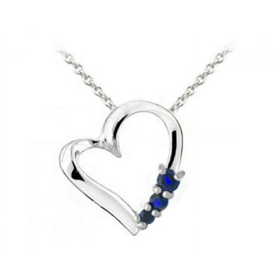 Sterling Silver Floating Heart Necklace