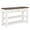 Antique White, variant on Tcbosik 48 inch Console Table, Entryway Table with Open Shelves and 3 Storage Drawers, Behind Couch Table for Foyer, Hallway, Living Room, Retro Blue