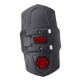 thumbnail image 4 of Protector universal para guardabarros extendido de motocicleta, color negro, 33 x 20 cm, ligero, accesorio para con reflector., 4 of 9