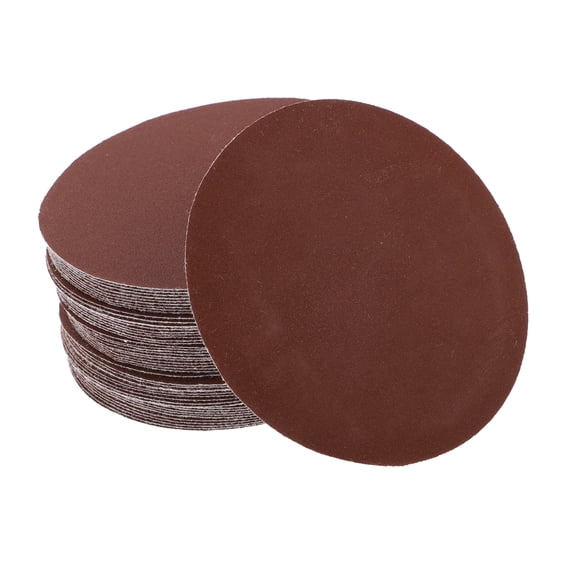 Unique Bargains Sanding Discs Round Hook and Loop Sandpaper Automotive Repair Durability 4inch 180Grit 50 Pcs Red