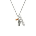 thumbnail image 2 of Delight Jewelry Silvertone Toucan Silvertone Sisters Best Friends Forever Bar Charm Necklace, 23", 2 of 4