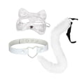 thumbnail image 2 of Conjunto de collar y cola con orejas de gato perfecl Disfraz de animal para festivales, 2 of 6