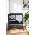 thumbnail image 4 of 39" High Multi-Level Small Animal Cage for Ferrets, Hamsters, Chinchillas, Hedgehogs, Rabbits, Gerbils – Removable Ramp & Tray, Hammock – Color: A3, 4 of 8