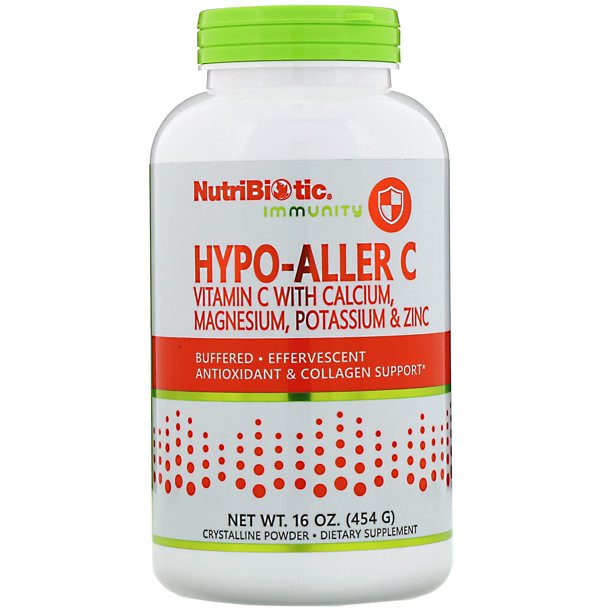 NutriBiotic Immunity, HypoAller C Vitamin C with Calcium, Magnesium