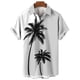 thumbnail image 5 of Camisa de manga corta con estampado 3D de árbol de coco para hombre, estilo hawaiano, para vacaciones en la playa, holgada, de talla grande, para verano de 2024, 5 of 5