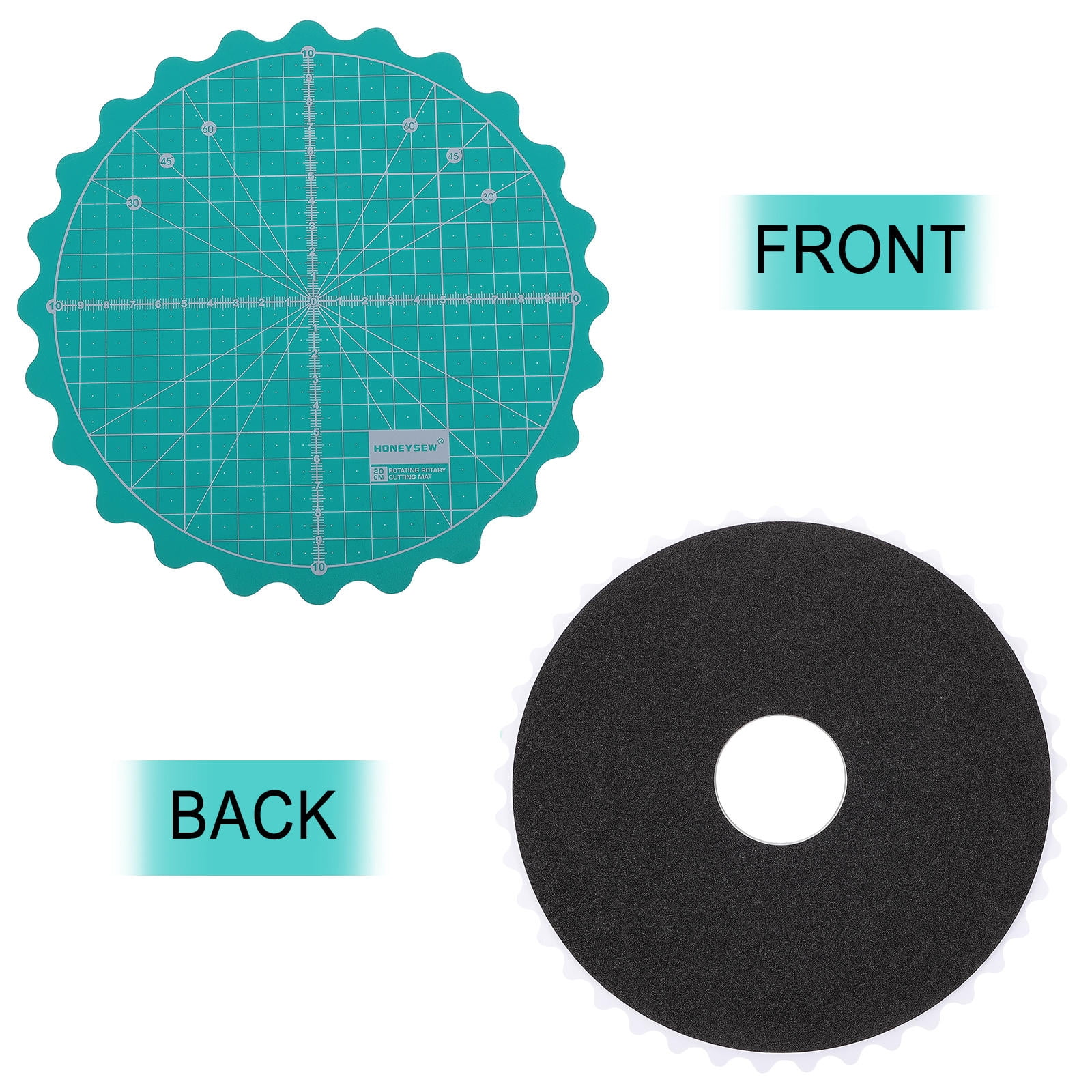 WORGEOUS 2 pcs Fabric Rotary Mat Quilt Fabric Doing Craft Sewing Projects Rotating Mat