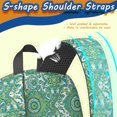 thumbnail image 5 of Paisley and Floral White Pattern 17" Waterproof Oxford School Backpacks for Teens, S-Shape Padded Straps, for School, Travel, Hiking, Camping, 5 of 5