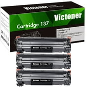 Victoner 3-Pack Compatible Toner for Canon 137 CRG137 imageCLASS MF212w MF216n MF227dw MF229dw MF232w Printer Black