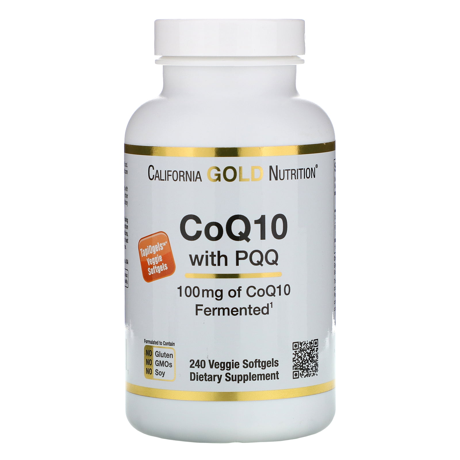 California Gold Nutrition CoQ10 with PQQ, 100 mg, 240 Veggie Softgels