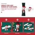 thumbnail image 4 of Paquete de 2 hebillas de cortina navideñas YUANXCMXG con forma de pingüino, 4 of 5