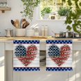 thumbnail image 4 of Independence Day Kitchen Towels Set of 2, American Flag Leopard Print Love Wooden Absorbent Dish Towels for Kitchen, Microfiber Hand Towel, Quick Drying Tea Towel for Cleaning Decorative Dishcloths, 4 of 7