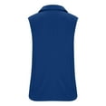 thumbnail image 6 of Gifts for Girls! BiZtdJrK Women's Summer Sleeveless Vest Tops Casual Open Front Single Button Blazer Waistcoat with Pockets Blue S, 6 of 8