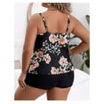 thumbnail image 4 of Cozyfort Beach Vacation Clothes for Women New Summer Plus-Size Lady's Printed Boxer Swimwear Tankini Swimsuits for Women Plus Size Two Piece, 4 of 4