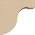 thumbnail image 3 of 2"W x 4"D x 4"H Classic Del Monte Rough Cedar Woodgrain TimberThane Corbel, Primed Tan, 3 of 6