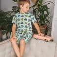 thumbnail image 4 of Balery Lighthouse Conjunto de Pijama Infantil de Manga Corta con Estampado – Ropa de Dormir de Algodón Suave-3X-Large, 4 of 6