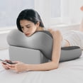 thumbnail image 5 of Portable Foam Bed Backrest Pillow with Adjustable Height, Ergonomic Reading Waist Support Cushion for Bed Sofa Dorm, Prone Sleep Aid, Practical Housewarming Gift, 5 of 9