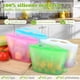 thumbnail image 2 of Bolsas de silicona para almacenamiento de alimentos, paquete de 4 bolsas reutilizables para almacenamiento de alimentos (de pie), aptas para almacenar varios alimentos, congelar, mantener fresco, coc TUNC Sencillez, 2 of 5