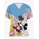 thumbnail image 1 of Women Disney Mickey Mouse Print Shirt Casual Short Sleeve Female O-neck Slim T-Shirt Streetwear Lady Sprint shirt Tops Children4XL Gao Jinjia LED, 1 of 2