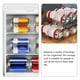 thumbnail image 4 of Dispensador de latas de bebidas, estante transparente para almacenar bebidas enlatadas, organizador automático con ruedas, 4 of 6