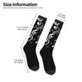 thumbnail image 4 of Zufioo Falling Musical Print Long High Thigh Socks Knee-High Warm Stocking Women Boot Sock Leg Warmer High Socks for Daily Wear, Cosplay, 4 of 6