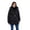 Black, variant on BCBGeneration Women's Belted Active Puffer Coat with Hood (Black, XL)
