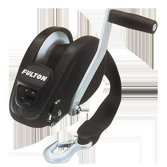 Fulton XLT  Marine Trailer Winch, Single-Speed, 1,800 lbs. Capacity, 20 ft. Strap, 8 in. Handle FL142316