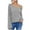 Gray, variant on tarylea Women Blouse One Shoulder Tops Long Lantern Sleeve Solid Color Pullover Casual Loose Cute Dailywear Tops