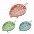 thumbnail image 3 of Portable Soap Dishes Plastic Double Layers Leaf-Shaped Soap Holder Draining Box for Bath and Kitchen, 3 of 6