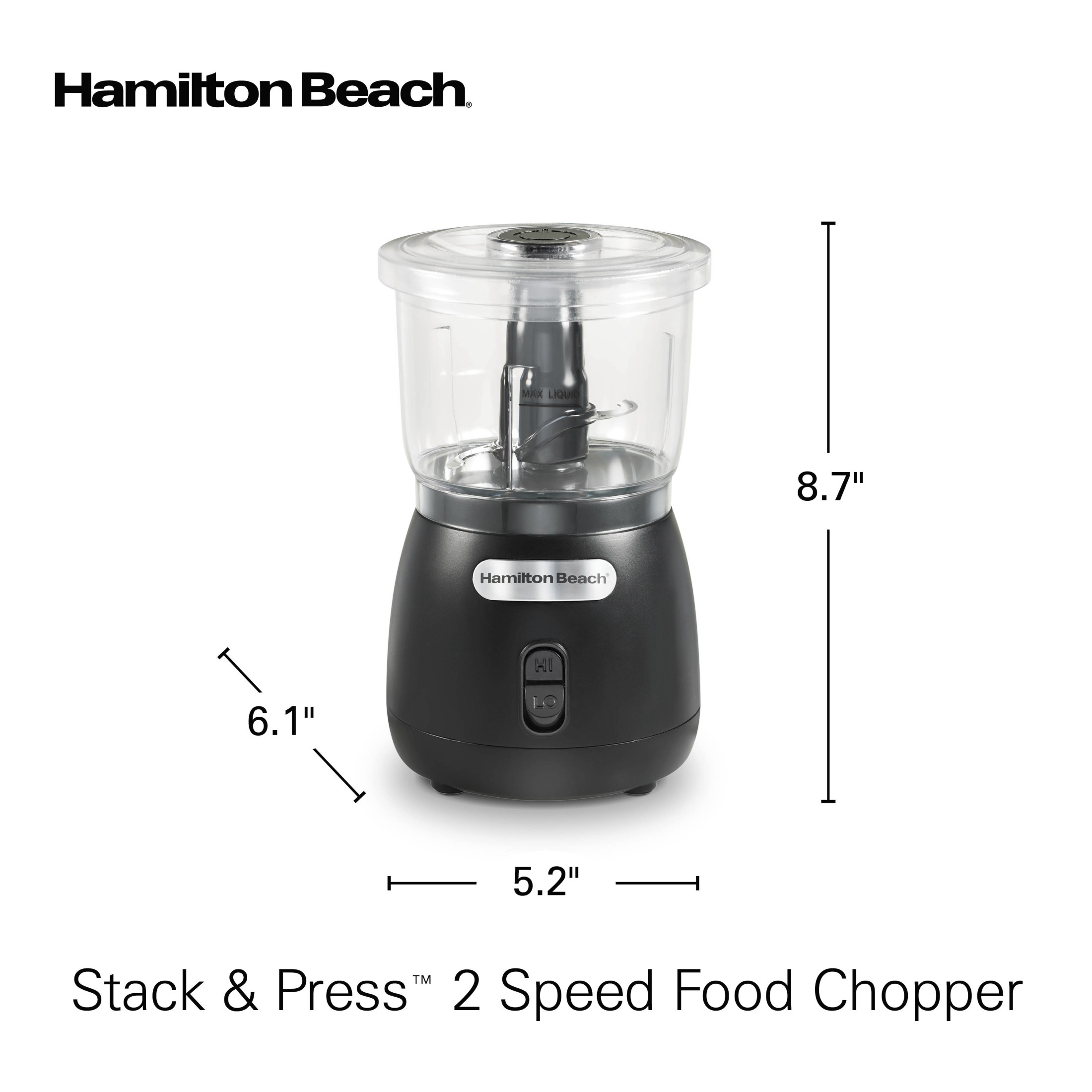 Hamilton Beach Stack & Press 3-Cup Food Chopper photo 8
