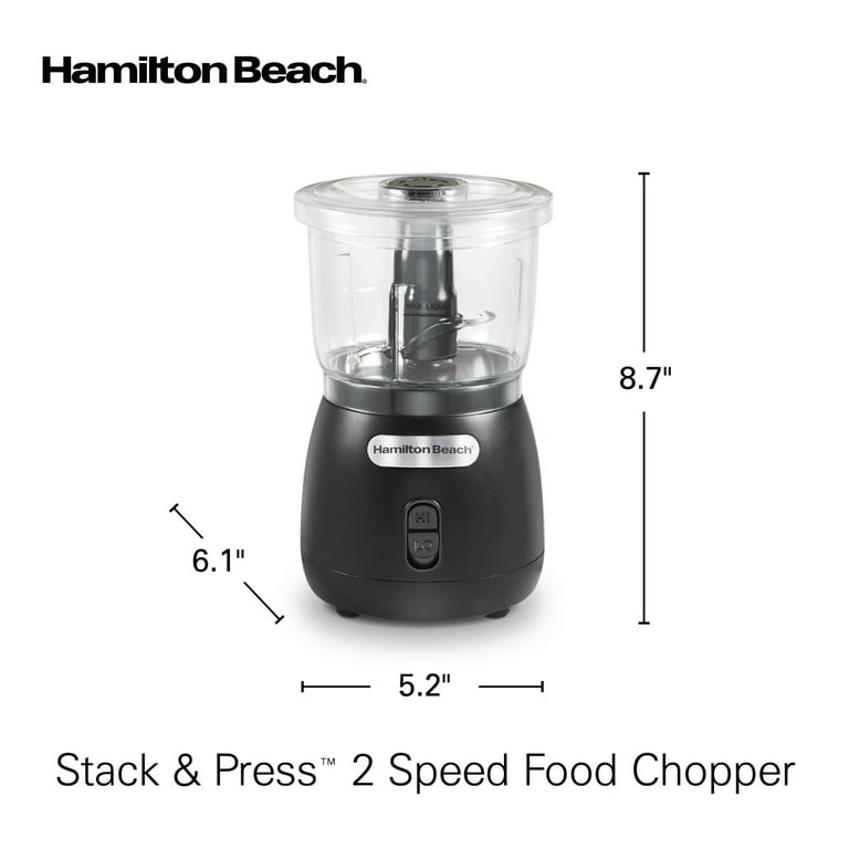 Hamilton Beach Food Chopper, 2 Speed, 3 Cup Capacity, BPA-Free