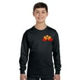 thumbnail image 2 of Awkward Styles Happy Thanksgiving Day Youth Long Sleeve Shirt for Girls Boys Turkey Crewneck Tee for Kids Pocket Print, 2 of 5