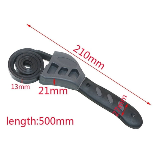 Llave de correa de goma ajustable, llave de filtro de aceite, ligera, abridor de frascos, llave de cinturón de agarre fuerte, llave de tubería pequeña y para tubería (amarillo Llave de correa de goma ajustable, llave de filtro de aceite, ligera, abridor de frascos, llave de cinturón de agarre fuerte, llave de tubería pequeña y para tubería (amarillo