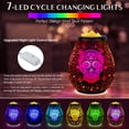 thumbnail image 2 of EQUSUPRO Wax Melt Warmer Wax Melter Wax Burner for Scented Wax Melts Electric Fragrance Warmer for Wax Cubes & Tarts, Vivid 3D Design 7 Colors LED Light Gift & Decor for Home Office (3D Skeleton), 2 of 6