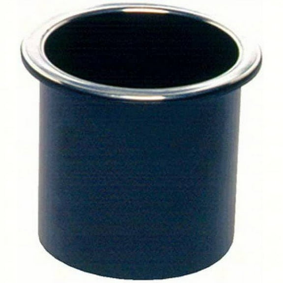 Beckson Marine New Glass Holder Blk W/Chrome Rim, 35-GH33B1C